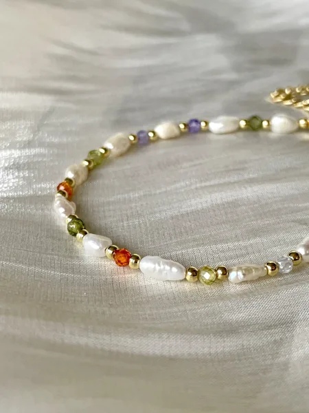 Pearl & Zirconia Bracelet, photo 6