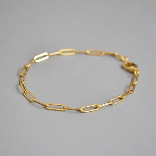 Gold Paperclip Bracelet
