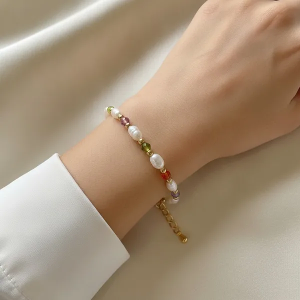 Pearl & Zirconia Bracelet, photo 1