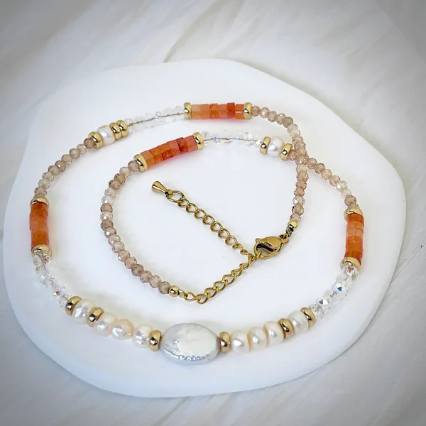 Mixed Gemstone & Pearl Necklace, photo 4