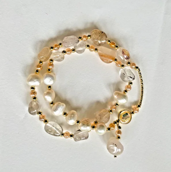 Smoky Quartz Double-Wrap Bracelet, photo 5