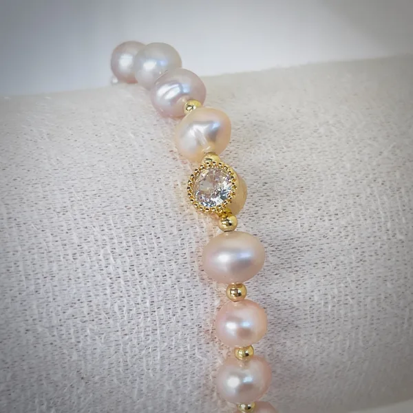 Pearl & Zirconia Charm Bracelet, photo 3