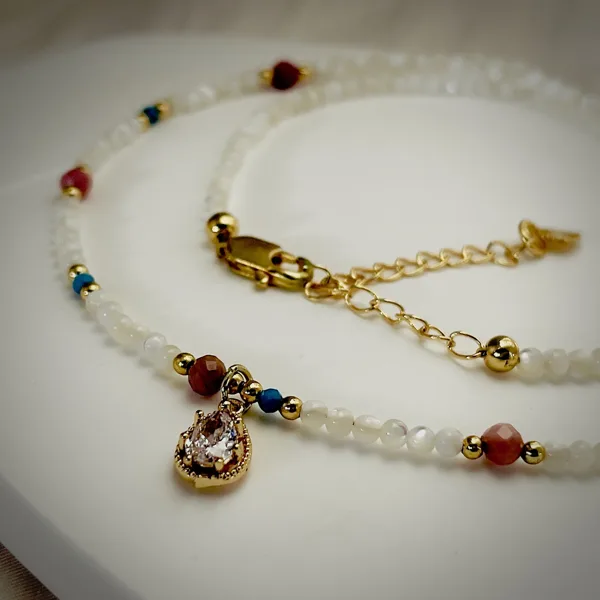 Colourful Teardrop Necklace, photo 4