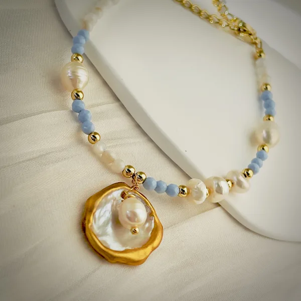 Pearl & Blue Bead Bracelet, photo 8