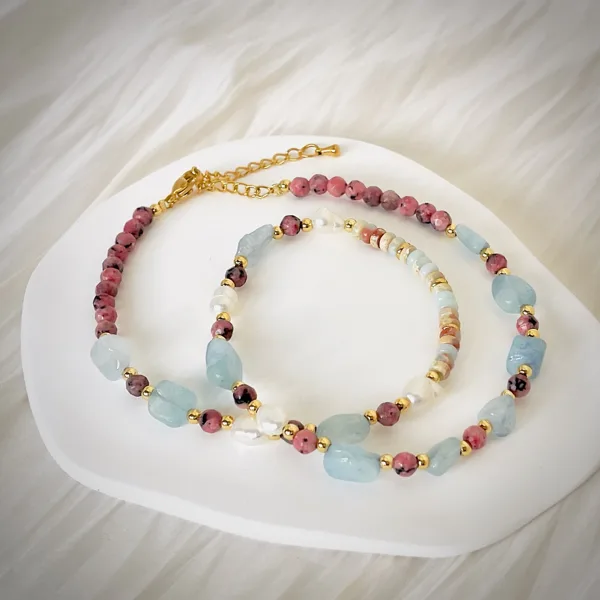 Aqua & Pearl Necklace, photo 5