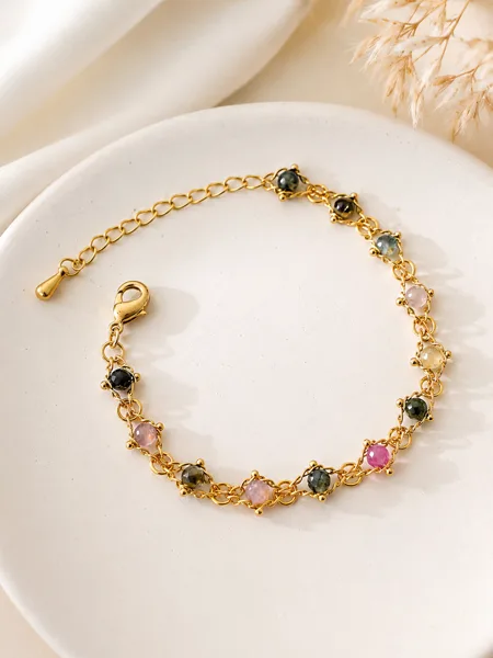 Tourmaline Chain Bracelet