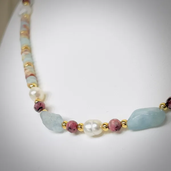 Aqua & Pearl Necklace, photo 6