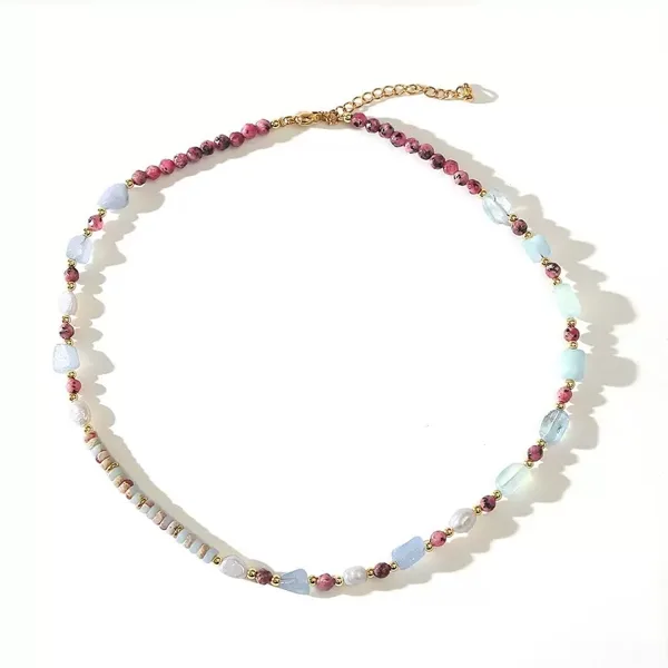 Aqua & Pearl Necklace