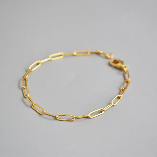Gold Paperclip Bracelet, photo 5