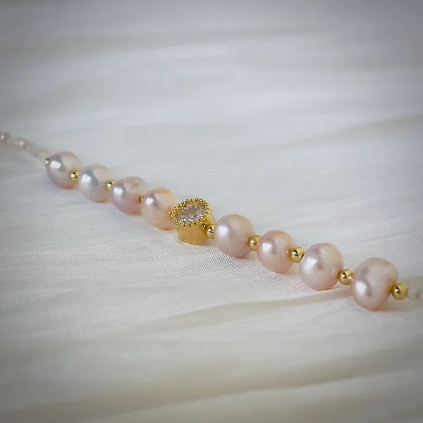 Pearl & Zirconia Charm Bracelet, photo 8