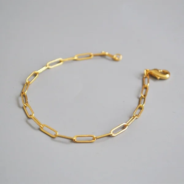 Gold Paperclip Bracelet, photo 4