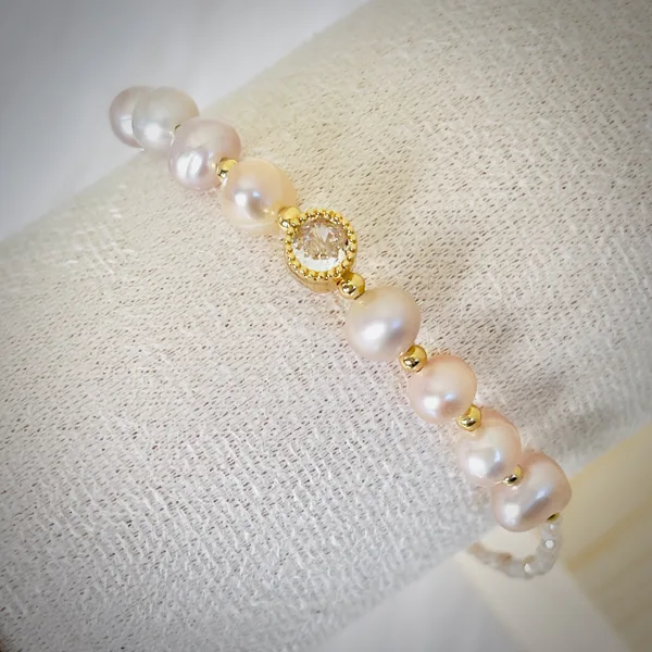 Pearl & Zirconia Charm Bracelet, photo 7