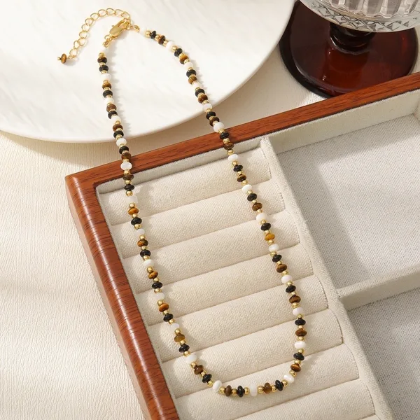 Tiger Eye & Onyx Necklace, photo 3