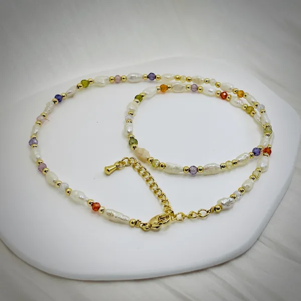 Pearl & Zirconia Necklace, photo 4