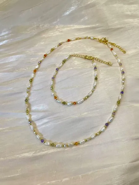 Pearl & Zirconia Necklace, photo 3