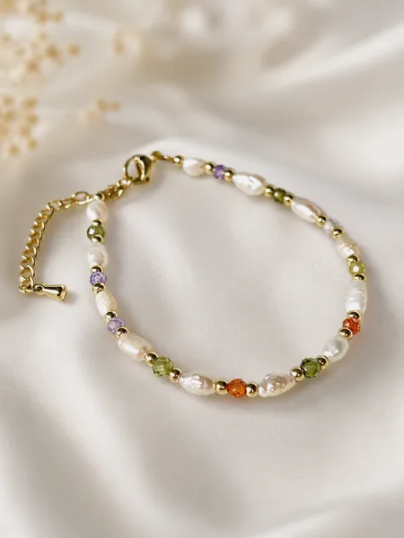 Pearl & Zirconia Bracelet, photo 3
